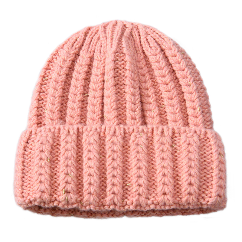 Wholesale Women Hats Thick Ribbed Custom High Quality Winter Merino Wool Knit Beanies