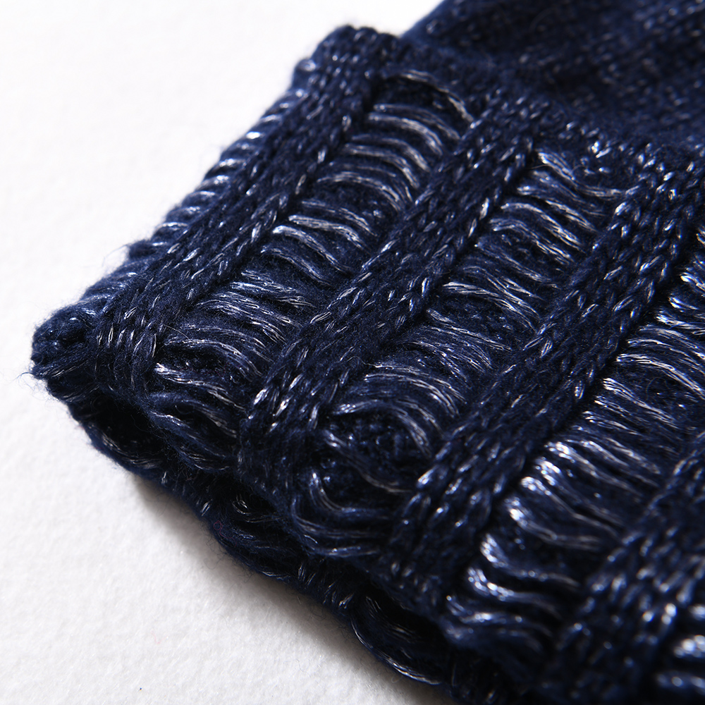 Wholesale Angora Knitted Woolen Caps Winter Warm Soft Women Ladies Bright silk Hats 