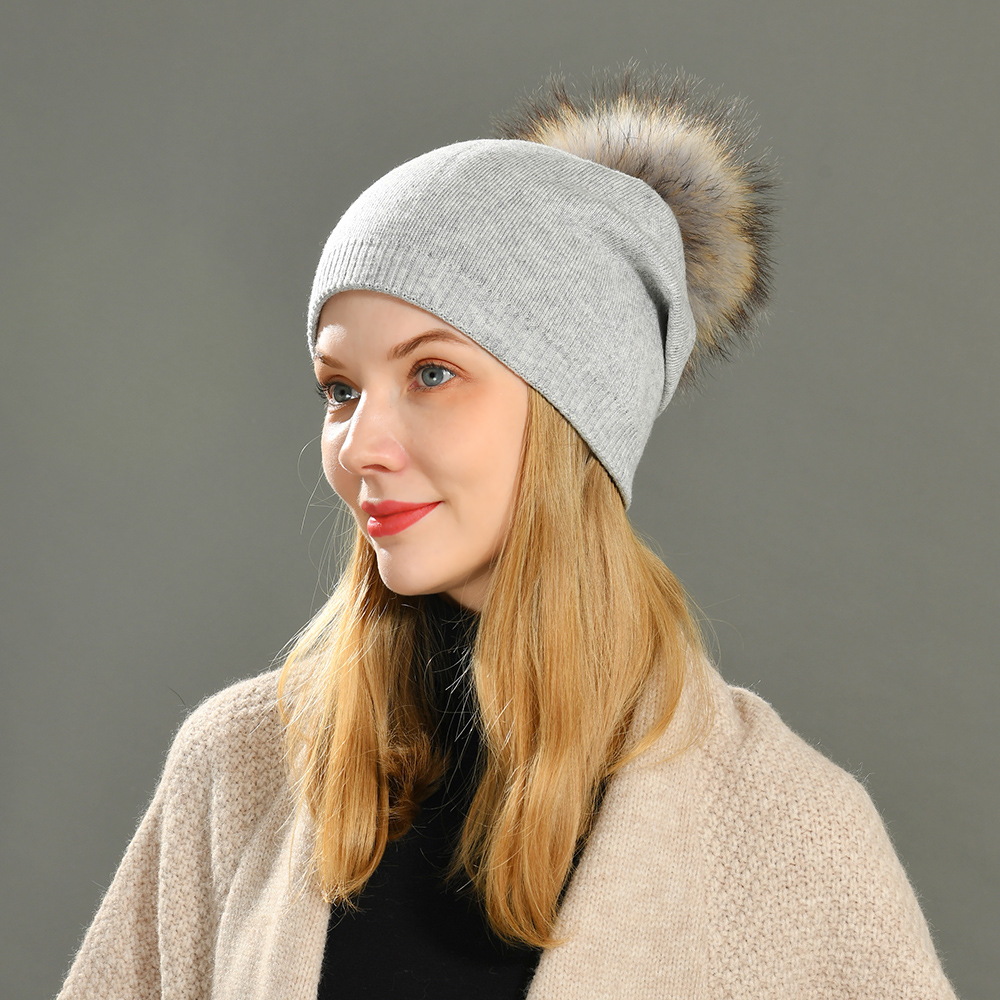 Factory Wholesale Custom Common Plain Solid Color Comfort Unisex Winter Wool Knitted Slouchy Beanie Hats