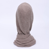 Windproof Thick Outdoor Ski Long Scarf Neck Cover Hooded Women Beanie Hat Winter Ear Protection Cashmere Knitted Hood Scarf