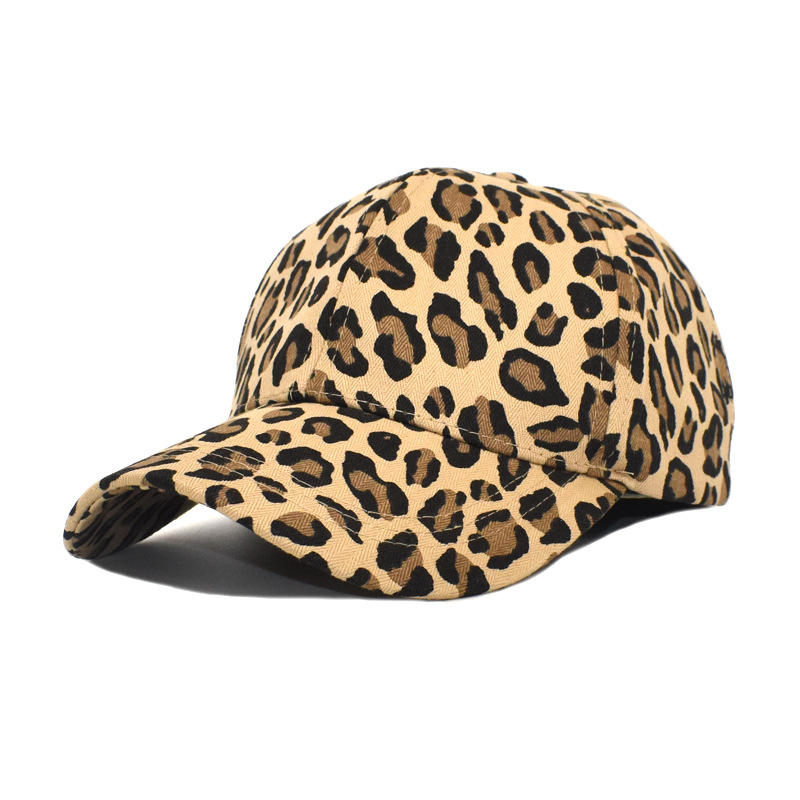 Classic Unisex Trucker Hat Gorras Summer Adjustable Metal Strap Plain Leopard Print Baseball Cap