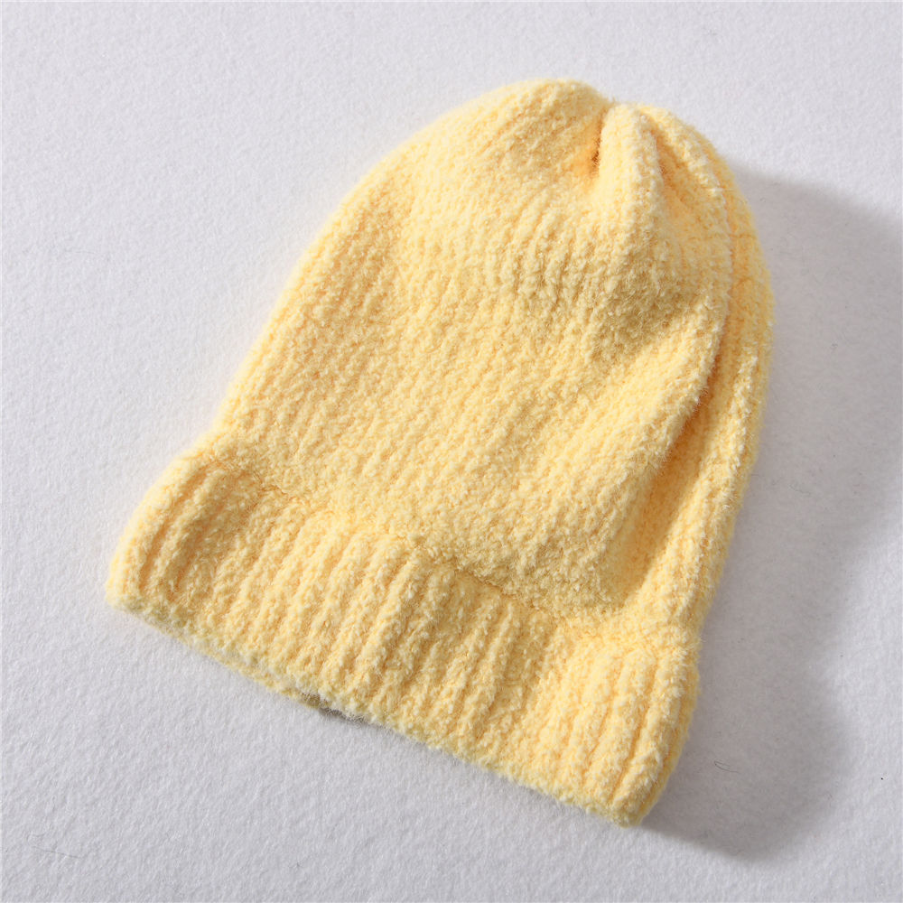 High Quality Chenille Knit Winter Hat Warm Custom Infant Toddler Baby Crochet Wholesale Kids Beanies