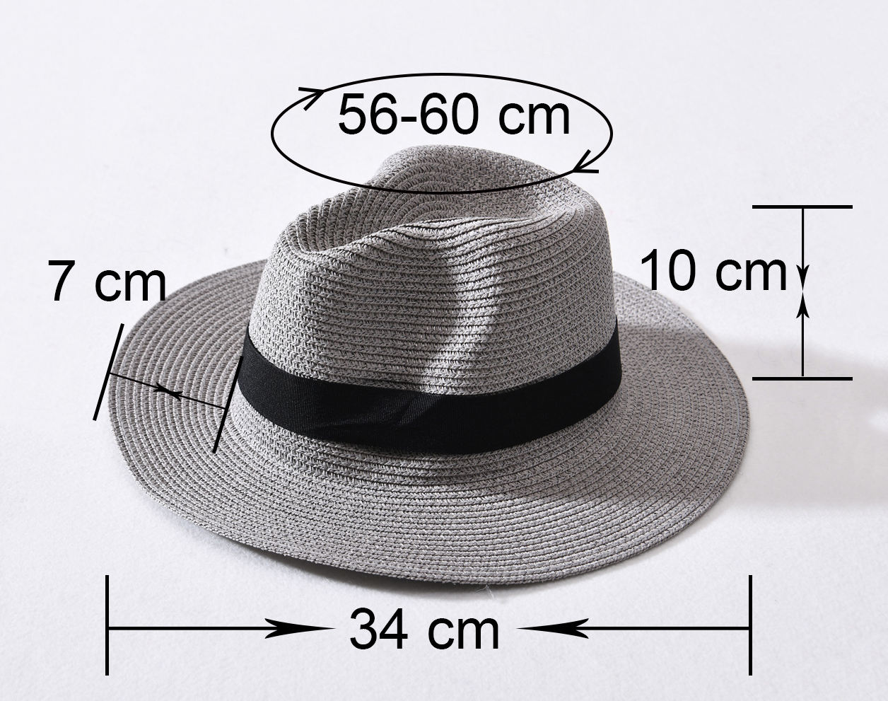 Unisex Panama Fishing Paper Fedora Straw Hat Wholesale Wide Brim Summer Beach Hats