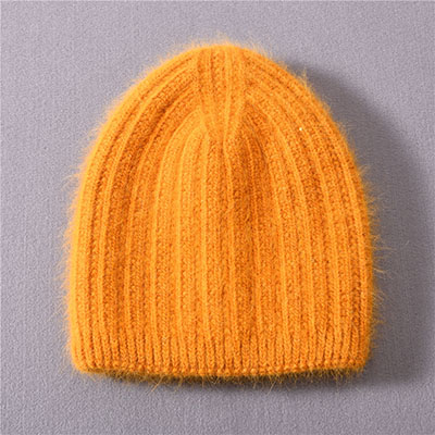 Factory Wholesale Custom Label Bulk Fashion Charm Soft Cuffed Striped Blank Unisex Long Hair Thick Knit Beanies