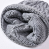 Wholesale Warm Winter Cashmere Knit Beanie Thick Custom Fluffy Women Ski Chunky Beanie Hat