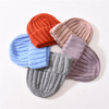 Winter Women Wool Hat Wholesale High Quality Cashmere Knitted White Ribbed beanie