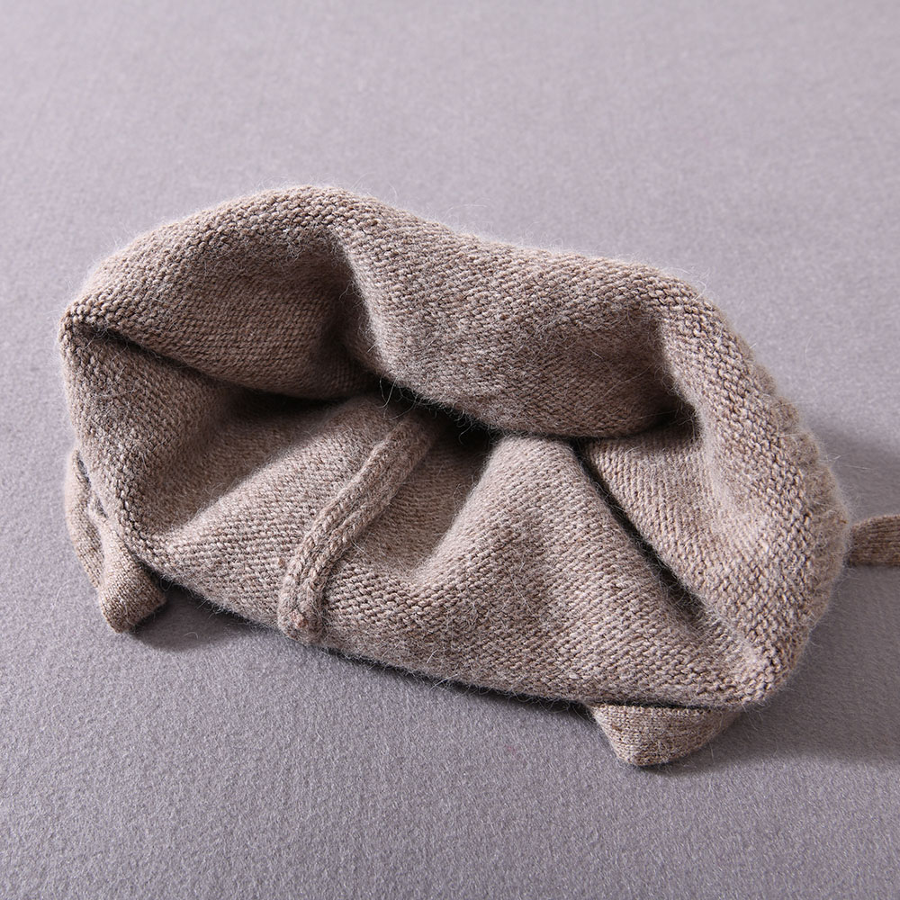 Wholesale Custom Winter Knitted Beanies Baby Ear Flap Soft Warm Unisex Cute Winter Knit Kids Ski Beanies