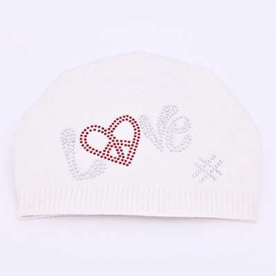 Winter Wholesale New Fashion Knitted Hats Keep Warm Caps With Top Ball Love Letter Winter Woolen Cap 