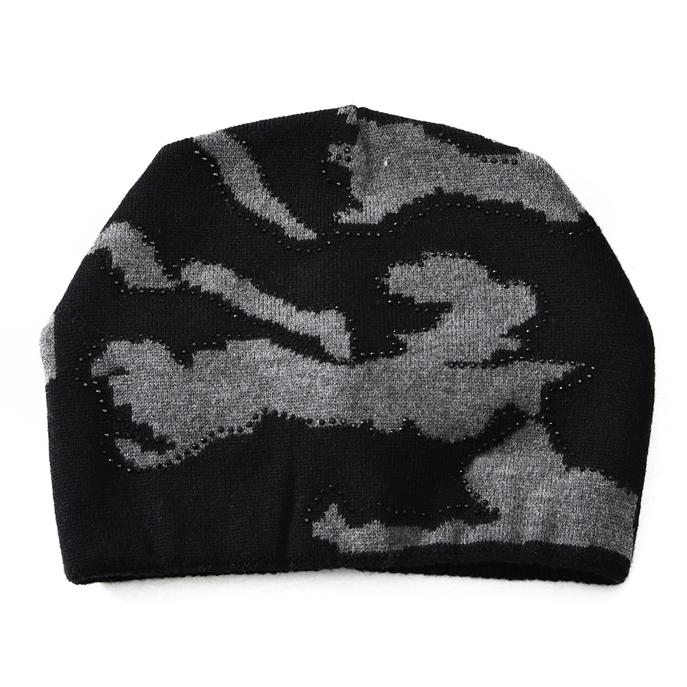 Super Popular Design High Quality Wool Knitted Beanie Hat Double Layer Slouchy Women Lambswool Beanie