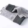 Unisex Stretch Elastic Warm Custom Logo Wholesale Luxury Women Half Finger Winter cashmere gloves for woman fingerless