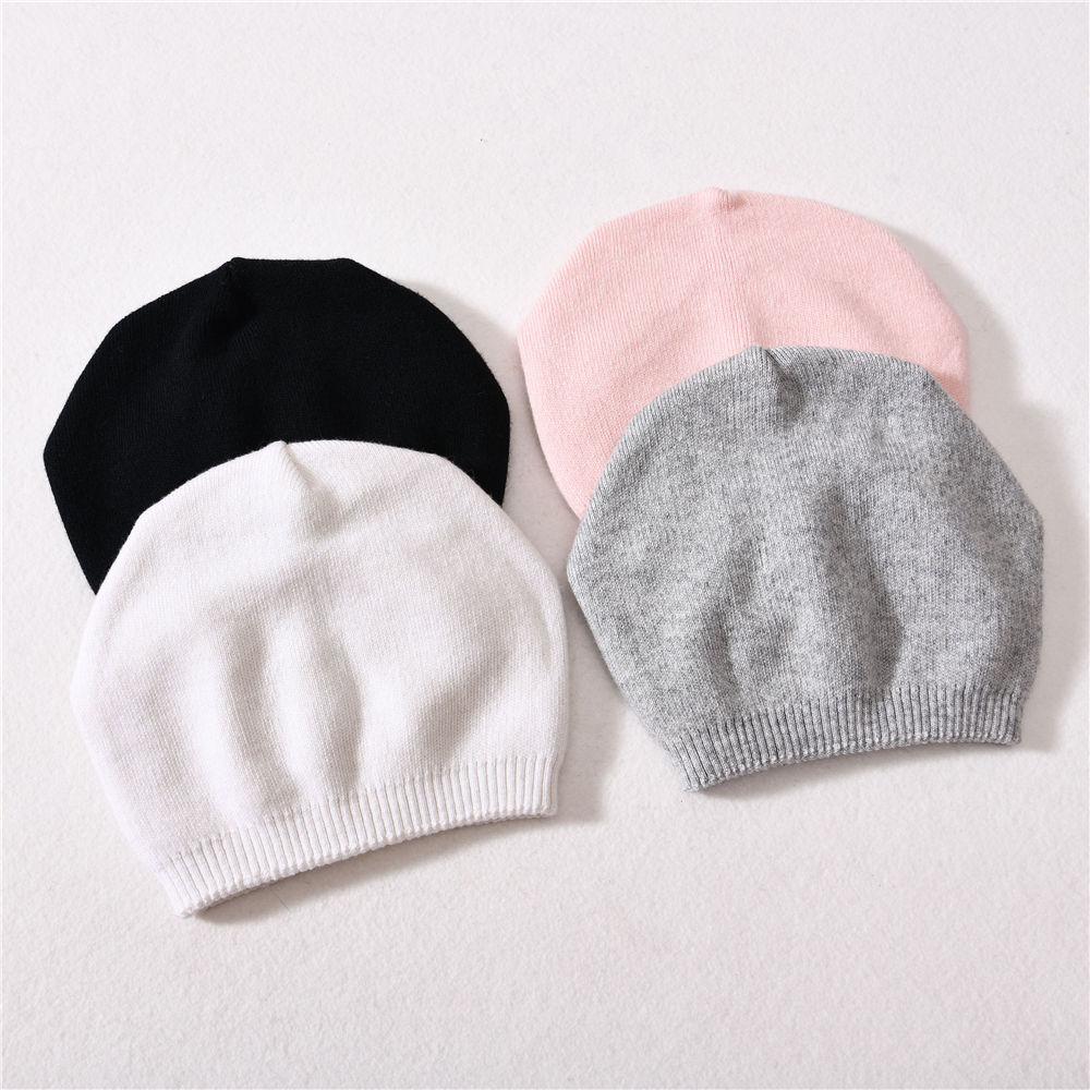 Winter Autumn Kids Boys Girls Knit Slouchy Beanies Hat Double Layer Thick Warm Wool Knitted Kids Slouch Beanie