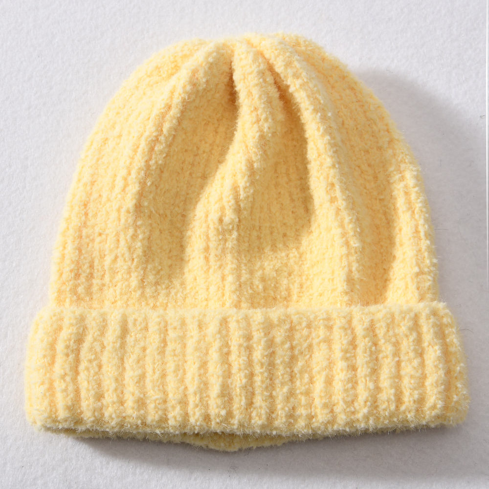 High Quality Chenille Knit Winter Hat Warm Custom Infant Toddler Baby Crochet Wholesale Kids Beanies