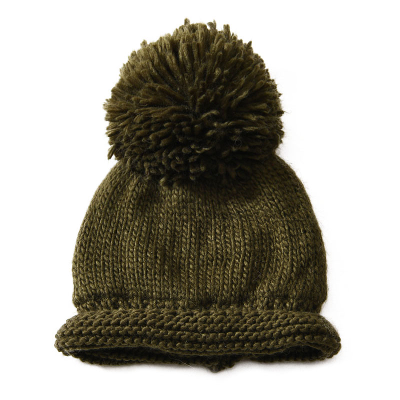 Wholesale Winter Chunky Bobble Cable Warm Beanie Hat Braid Cute Women Winter Knit Beanie Bulk