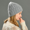 Winter Women Wool Hat Wholesale High Quality Cashmere Knitted White Ribbed beanie