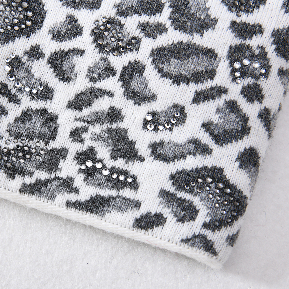 Women Winter Hats Warm Wool Cap Knitted Soft Beanies hats Casual Slouch Leopard Skully Beanie Hat 