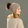 Winter Hot Selling Women Soft Angora Beanie Hat Bright silk High Quality Knitted Wool Beanie Hat