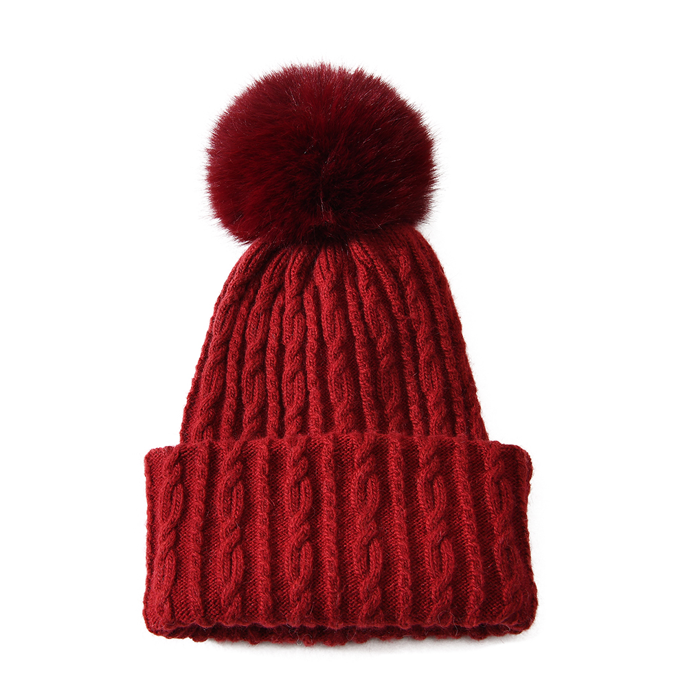 Wholesale Winter Soft Angora Knit Beanies Hat Scarf Winter Multipurpose Hats Scarves for Adults Female 