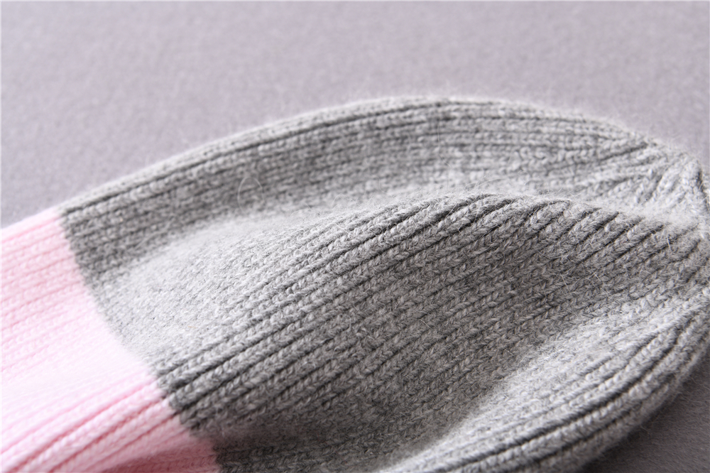 Cashmere Warm Soft Knitted Beanie Hat Wholesale Baby Winter Customized Beanies for Kids