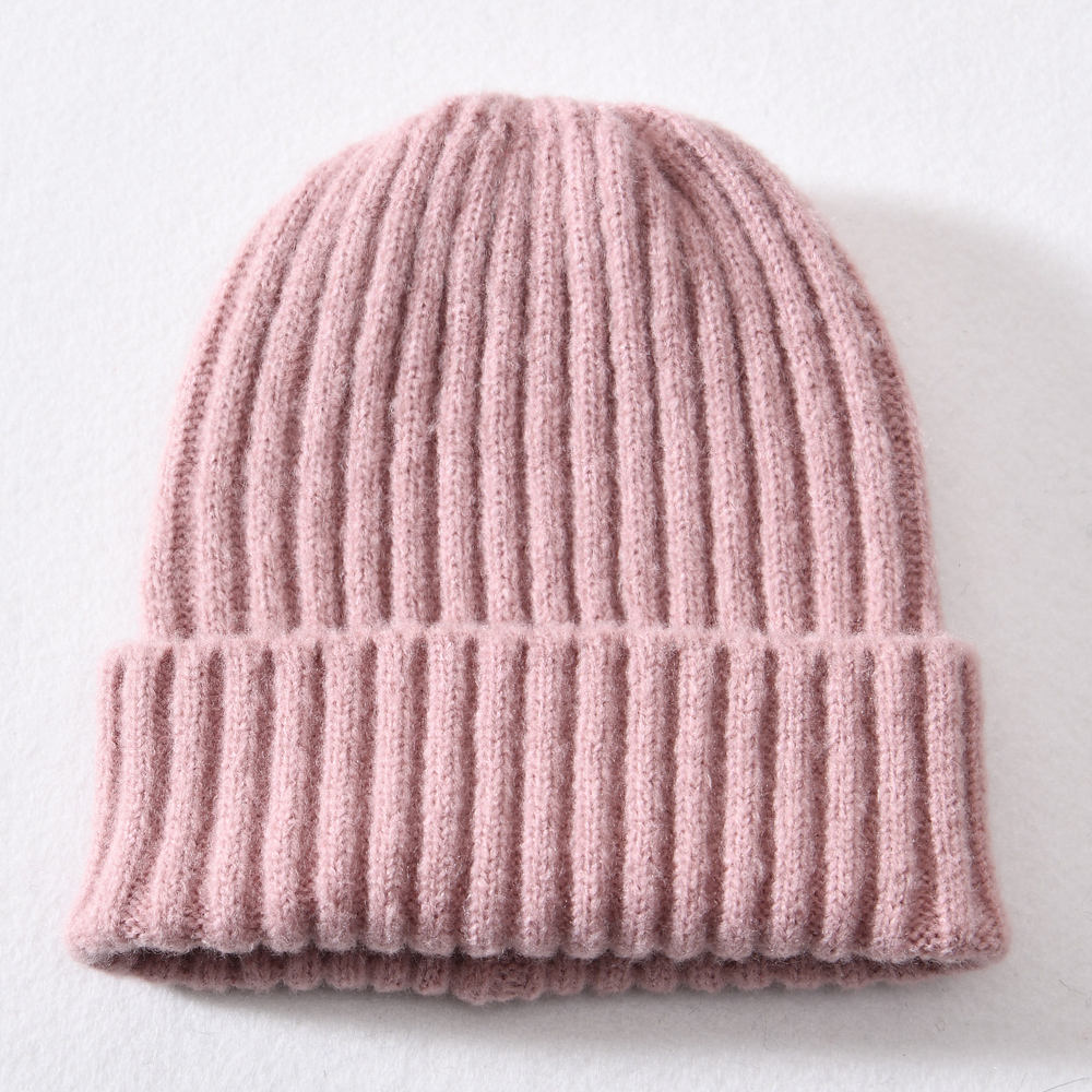 New Cute Kids Toddlers Soft Warm Wholesale Striped Cuffed Winter Knitted Beanie for Baby