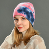 Winter High Quality Female Warm Soft Tie Dye Hats Beanies Women Strip Knitted Tie Dye Beanies