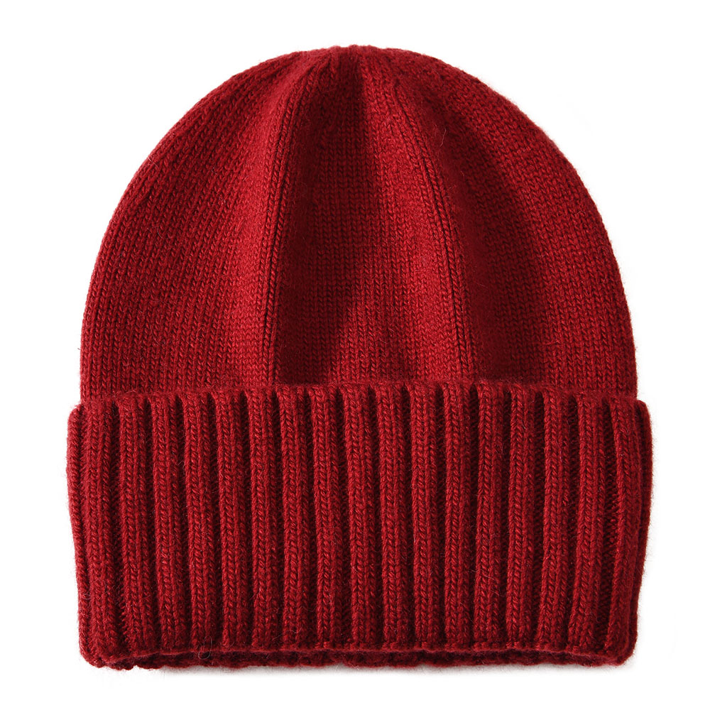 Custom Logo Trendy High Quality Warm Winter Hats Skulies Women Wholesale Cashmere Plain Beanies Knitted