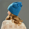 Cashmere Knitted Beanie Hats with Fur Pom Pom Ball Winter Women Korean Style Winter Hat