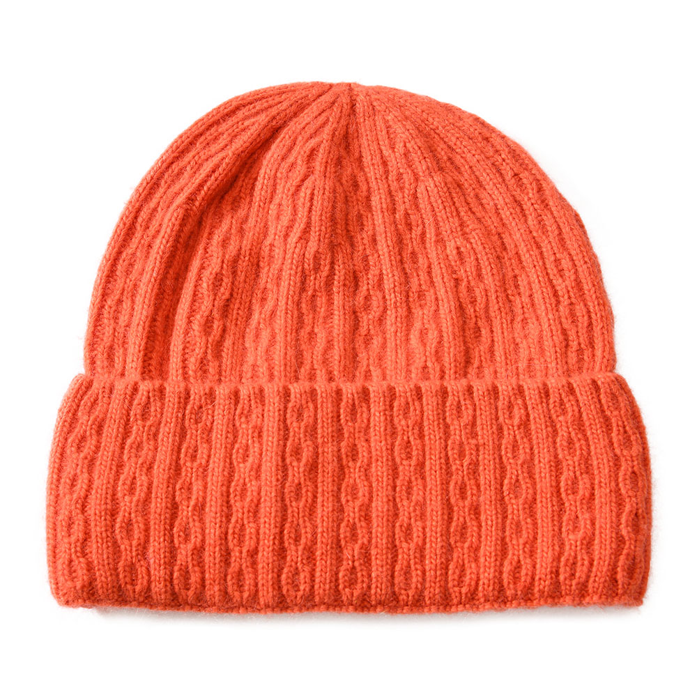 Fashion Plain Winter Hat Cashmere Wool Knit Beanies Warm Custom Winter Adult Cashmere Knitted Beanie 