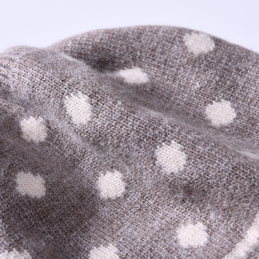 Factory High Quality Unisex Warm Double layer Wool Knit Custom Fisherman Beanies