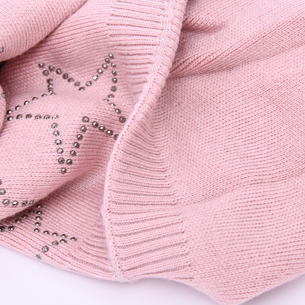 Women Winter Hat New Fashion Warm Soft New Design Wool Knitted High Quality Star Beanie Women Winter Hats