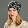 Women Winter Hats Warm Wool Cap Knitted Soft Beanies hats Casual Slouch Leopard Skully Beanie Hat 