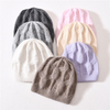 Cute Soft Warm Knitted Hats Bright Silk Double Layer Thick Winter Kids Baby Warm Beanie
