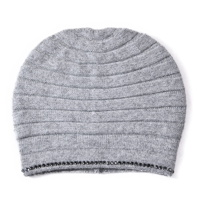 Wholesale Hand Knitted Woolen Caps Monster Pattern Winter Women Ladies Hats With Super Large Pom-pom