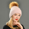 New Arrival Cashmere Beanie Knitted Hat Ribbed Thick Warm Oversize Wholesale Women Winter Beanie Knit Hat