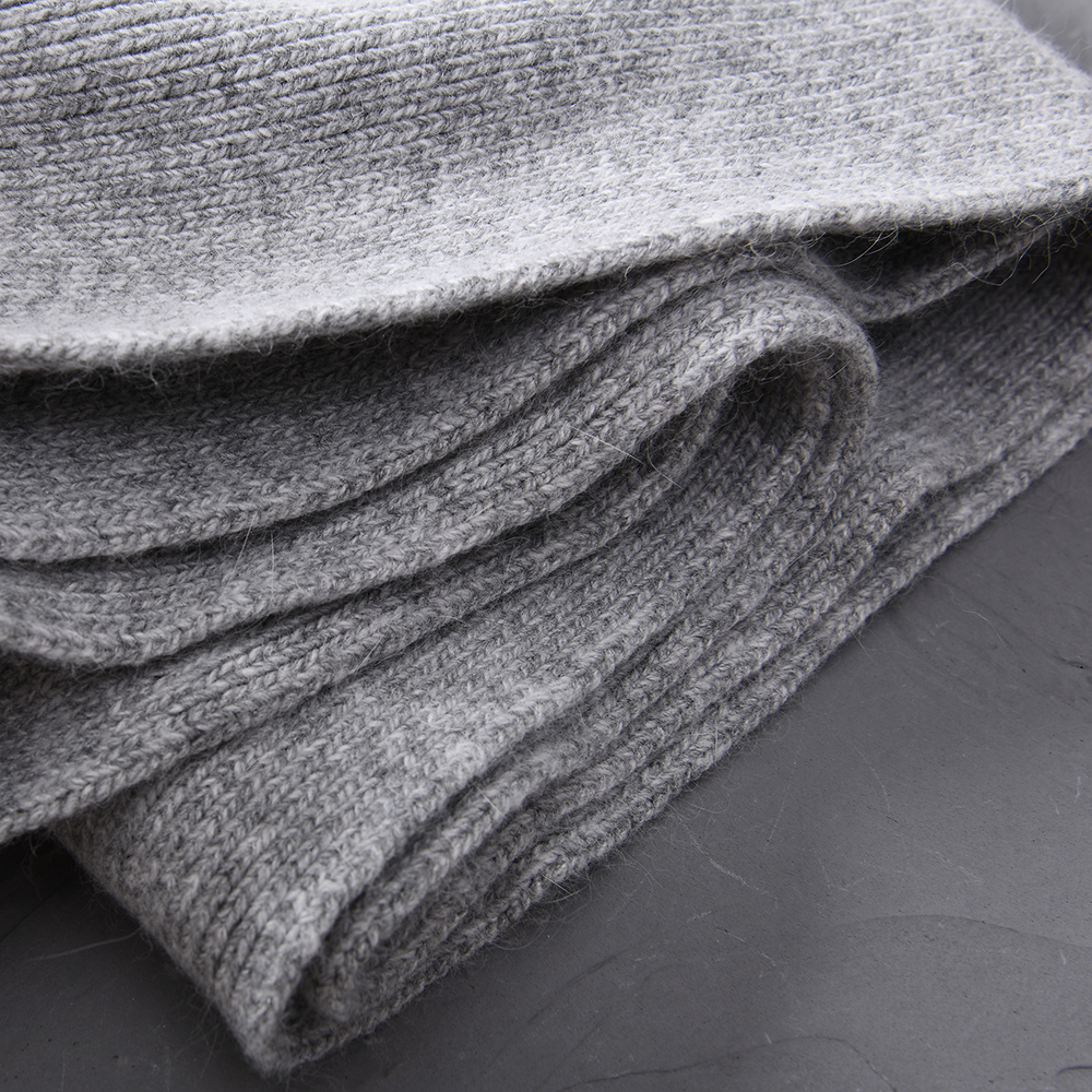 Wholesale Winter Warm Soft Knitted High Quality Classic Unisex Angora Scarves 