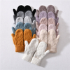 Female Stretch Knit Gloves Hand Mittens Thick Warm Accessories Cuffed Women Wool Knit Gloves Winter