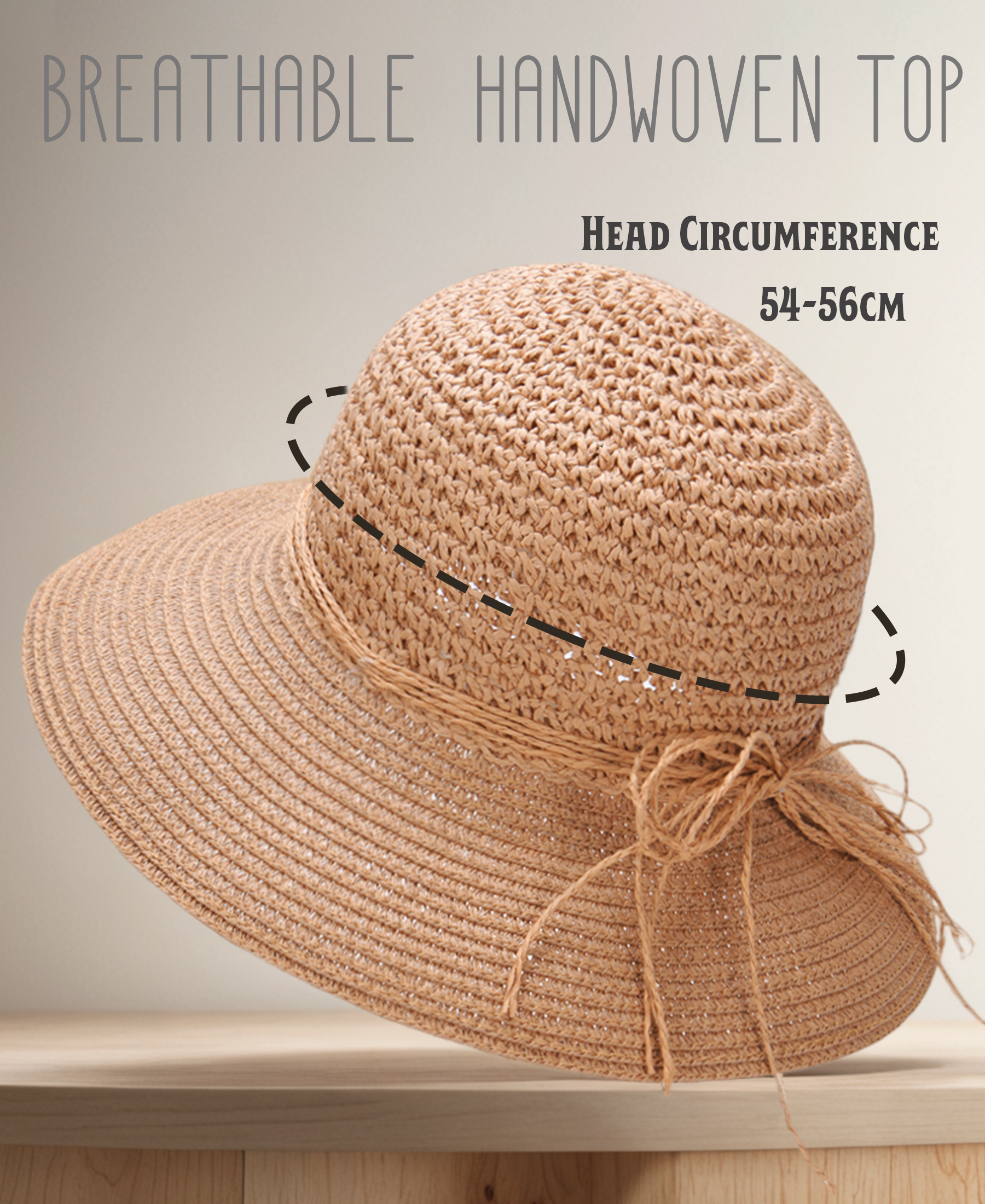 Beach Hats for Women Packable Crochet Hat Summer Straw Sun Hat for Travel
