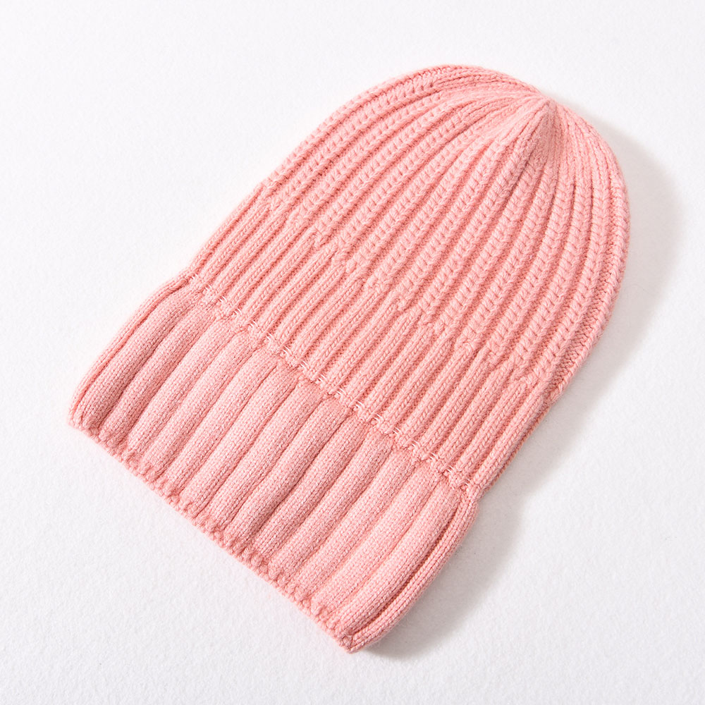 Wholesale Winter Thick Warm Strips Layer Mesh Angora Adult Knitted Beanie Slouchy Hats 