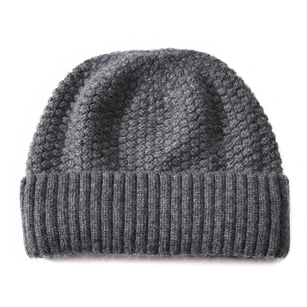 High Quality Cashmere Wool Knit Beanie Warm Soft Cuffed Unisex Wholesale Winter Custom Wool Knit Beanies