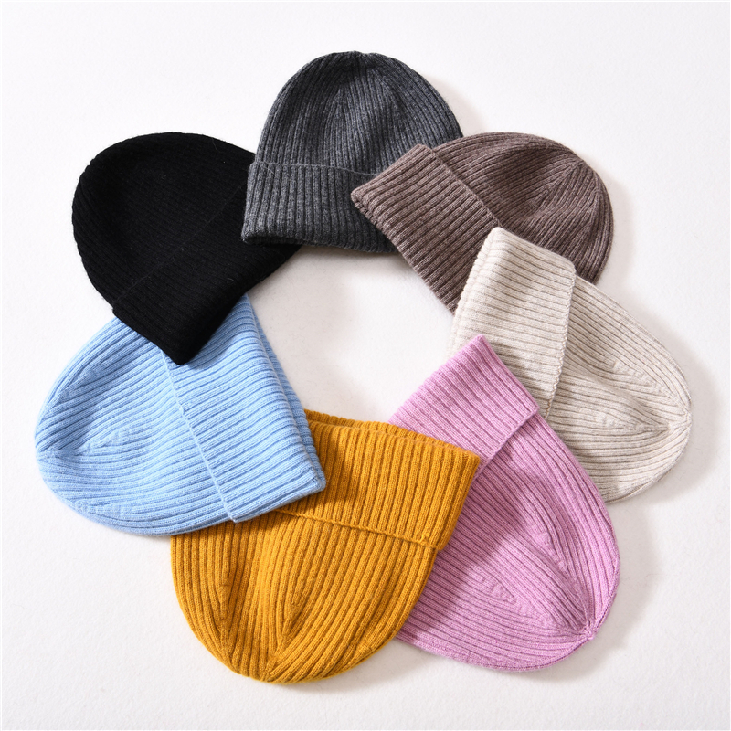 Outdoor Custom Label Ski Slouchy Beanie Hat Unisex Soft Baggy Winter Wholesale Cashmere Knitted Gorros Beanie