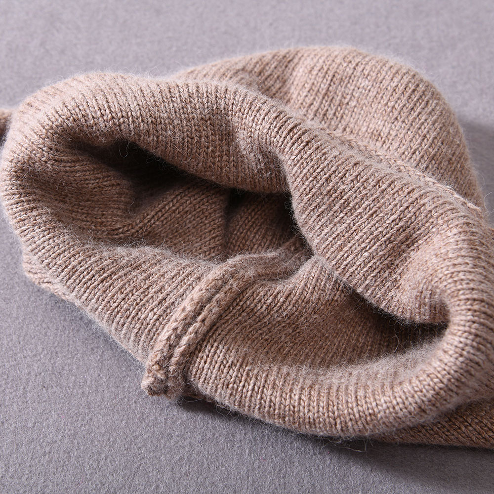 Hot Sale Winter Hat Kids Earflap Cute Warm Double Layer Thick Wholesale Custom Knitted Cashmere Baby Beanies