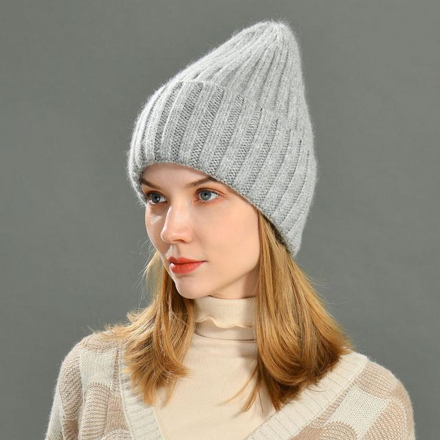 Unisex Knit Hat Custom Good Elastic Satin Lined Beanies Soft Winter Fashion Striped Wholesale Silk Beanie Hat S