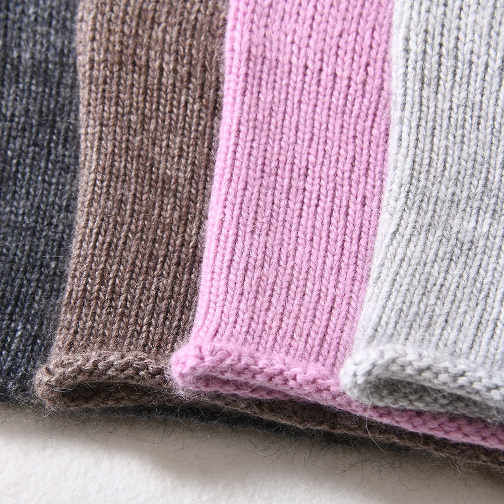 Wholesale Trending Special Design Plain High Quality Winter Cute Women Cashmere Knitted Slouch Beanie 