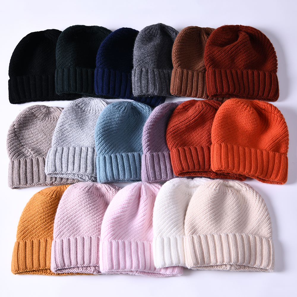 Winter Cashmere Knit Outdoor Casual Wear Hat Women Custom New Fashion Knitting Winter Hat