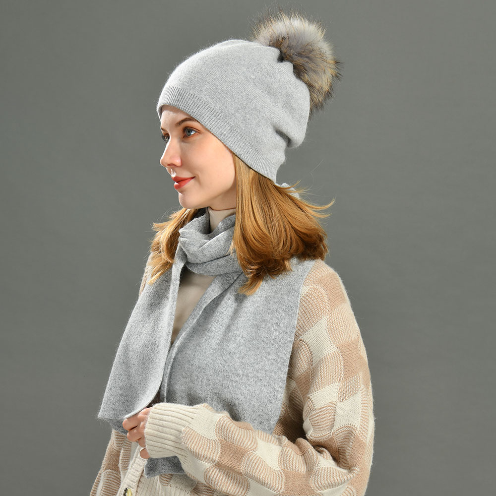 Outdoor Slouch Running Custom Beanie Hat Plain Wholesale Double Layer Thick Warm Winter Hats