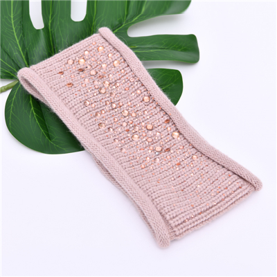 Wholesale Spring Autumn Winter Custom Common Plain Solid Color Soft Women Winter Wool Knitted Knitted Headband 