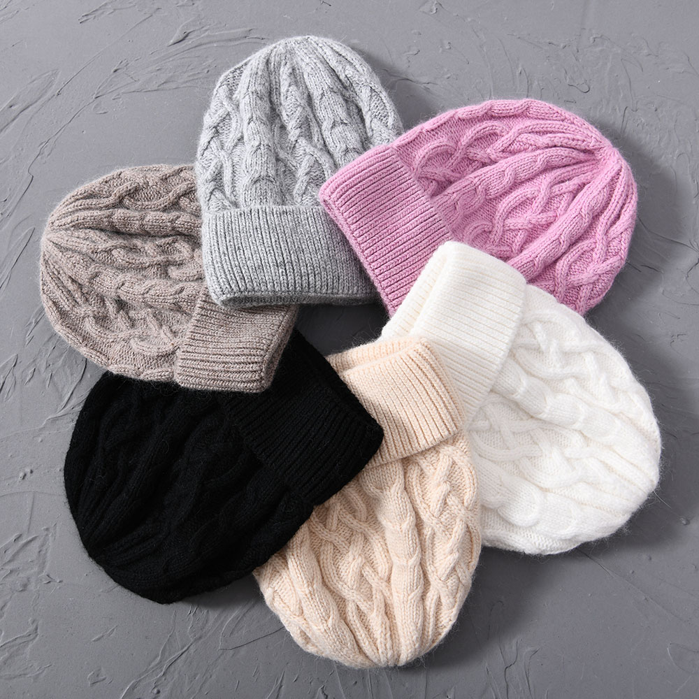 Winter Hats for Women New Beanies Knitted Solid Cool Hat Soft Autumn Female Warm Bonnet Casual Cap Wholesale