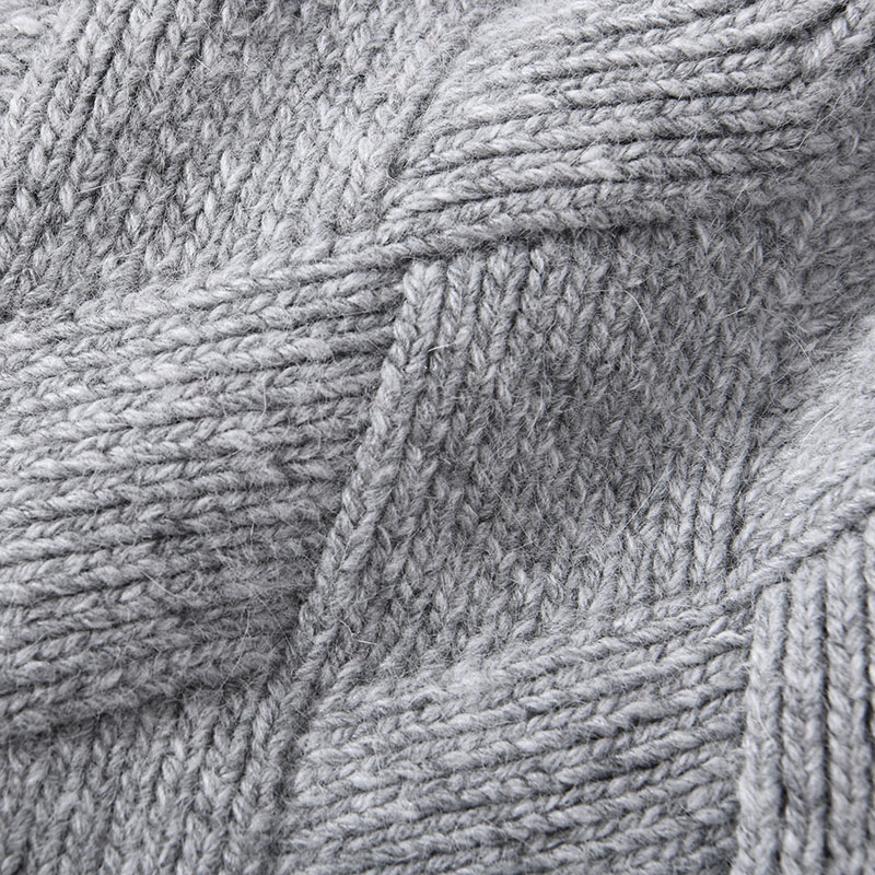 Wholesale Blank Winter Beanies High Quality Rhombus Soft Classic Unisex Cashmere Waffle Knit Beanie