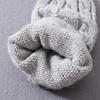 Autumn and Winter Hot Style Warm Flip Half Finger Mittens Women Luxury Cashmere Wool Knit Fingerless Gloves