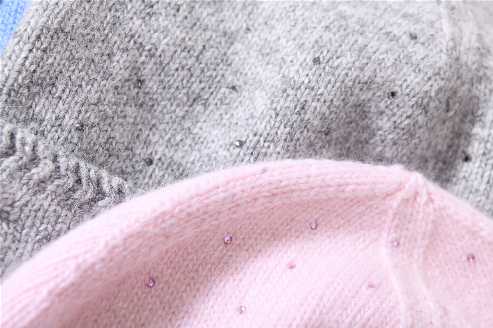 Winter Knitted Beanies Baby Earflap Soft Warm Unisex Cute Winter Knit Kids Ski Beanies