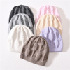 Cute Soft Warm Knitted Hats Bright Silk Double Layer Thick Winter Kids Baby Warm Beanies
